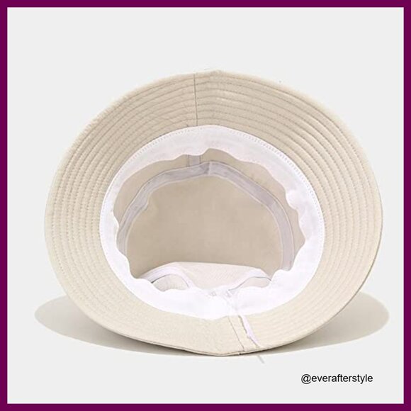 Cotton Bucket Hat with Embroidery for Beach and Outdoor Activities main image 5